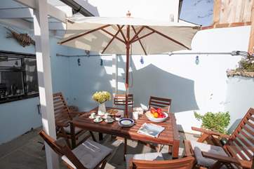 Light up the barbecue and enjoy dining al fresco.