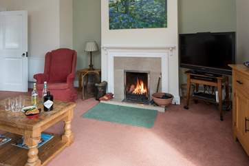 The cosy sitting-room.