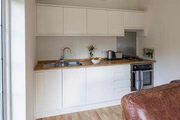 The compact kitchen in Little Ridge.