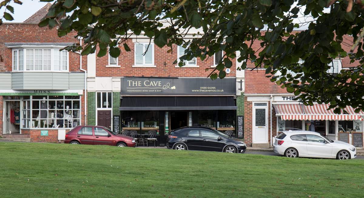 The Cave is a very stylish wine and gin bar in the centre of Milford on Sea village. It serves great tapas and is dog-friendly.