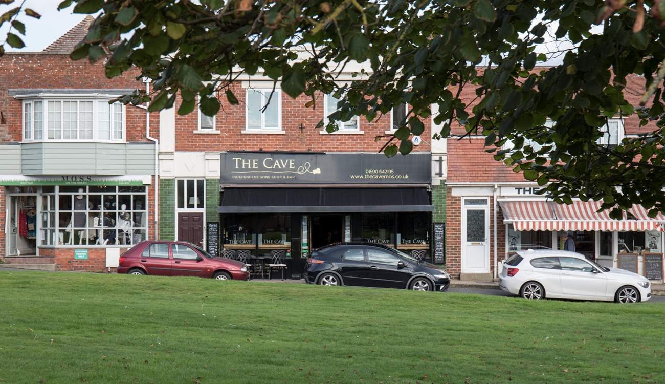 The Cave is a very stylish wine and gin bar in the centre of Milford on Sea village. It serves great tapas and is dog-friendly.