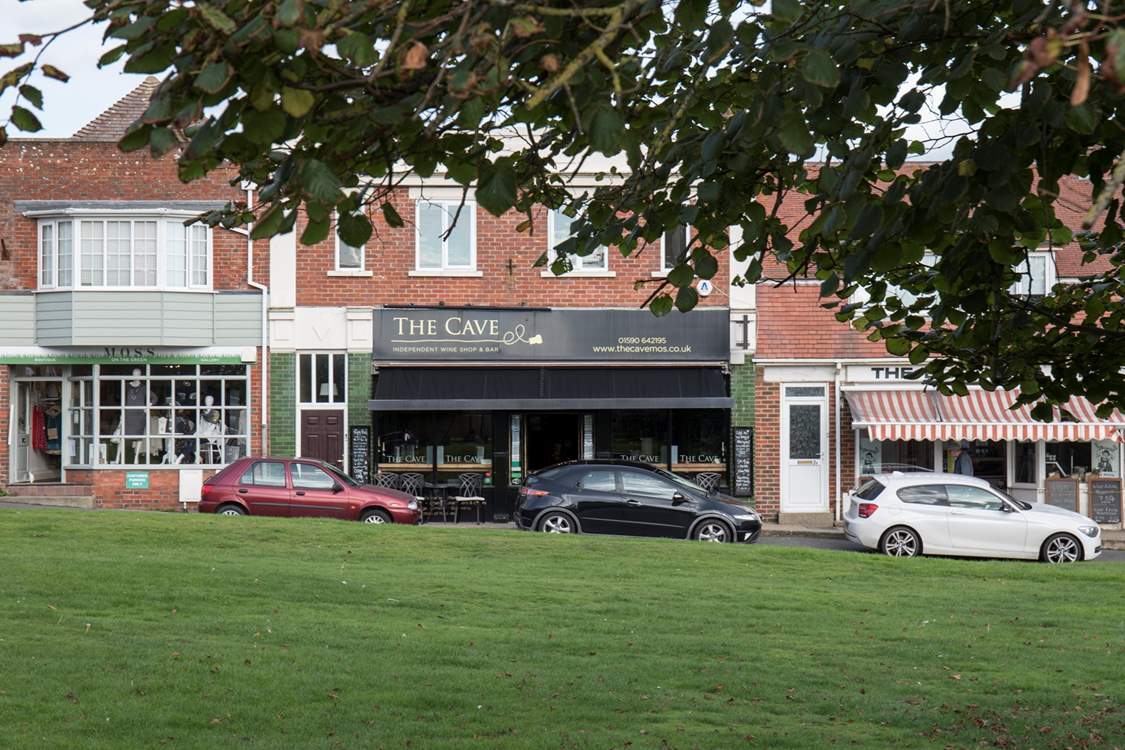 The Cave is a very stylish wine and gin bar in the centre of Milford on Sea village. It serves great tapas and is dog-friendly.