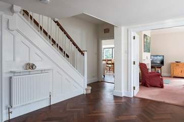 The very spacious hallway.