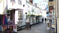 The pretty Georgian town of Lymington has a Saturday market and picturesque quayside.