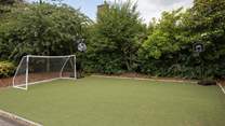 Run off any extra steam with a game of footall or basketball.