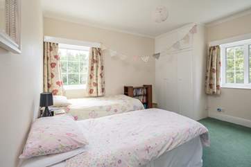 Bedroom 3 with 3ft twin beds. and an en suite shower-room.