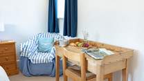 Enjoy a book whilst taking breakfast in your bedroom.