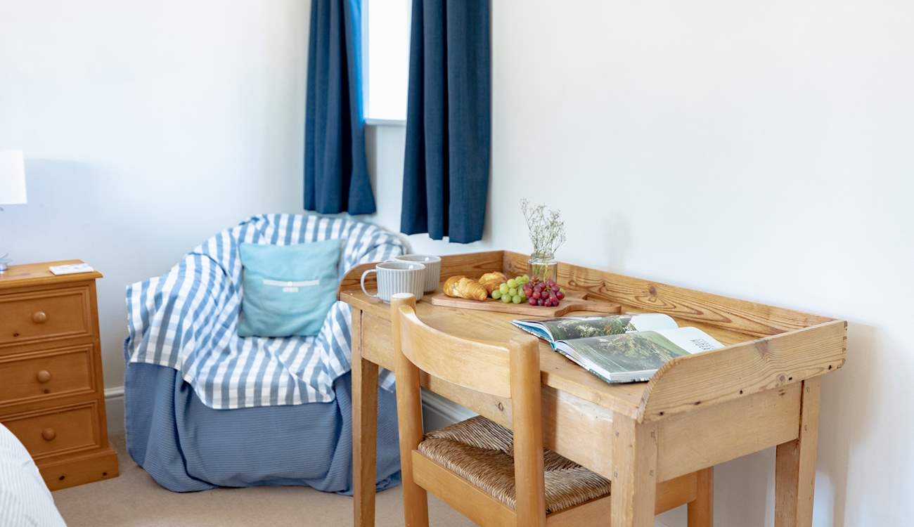 Enjoy a book whilst taking breakfast in your bedroom