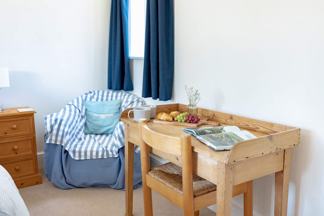Enjoy a book whilst taking breakfast in your bedroom