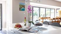 This very sociable open plan living space can accommodate all the family.