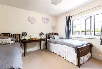 At the back of the house and down its own private corridor, bedroom 6 has 3ft twin beds, with the en suite shower-room just across the corridor.