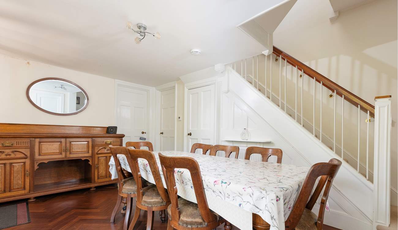 The very spacious dining hall.