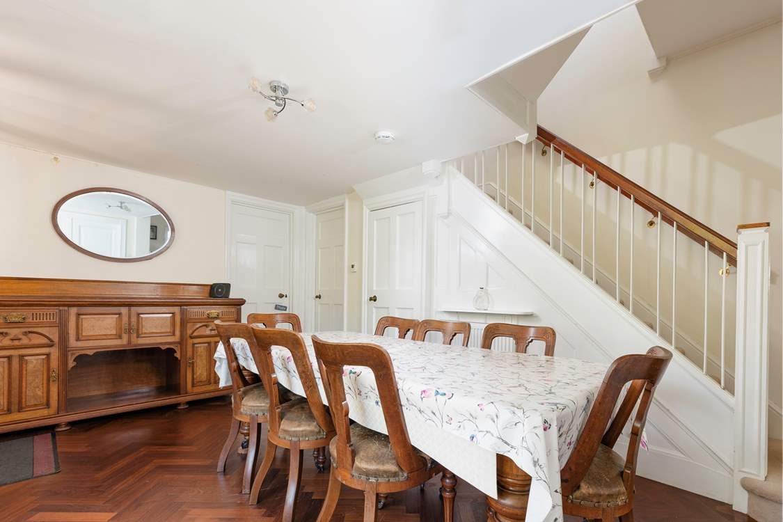 The very spacious dining hall.