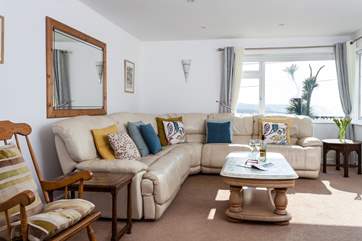 The open plan living area is great for spending time together.
