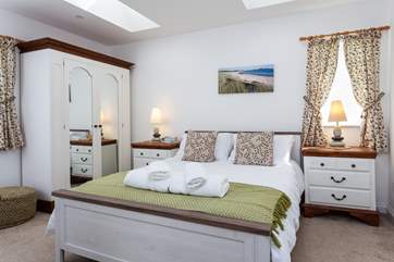 Bedroom 4 has a super-comfy king-size bed.