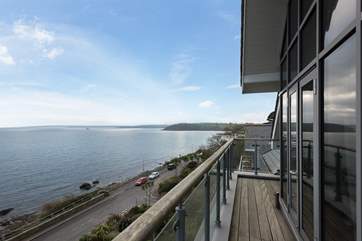 The stunning views from the balcony.