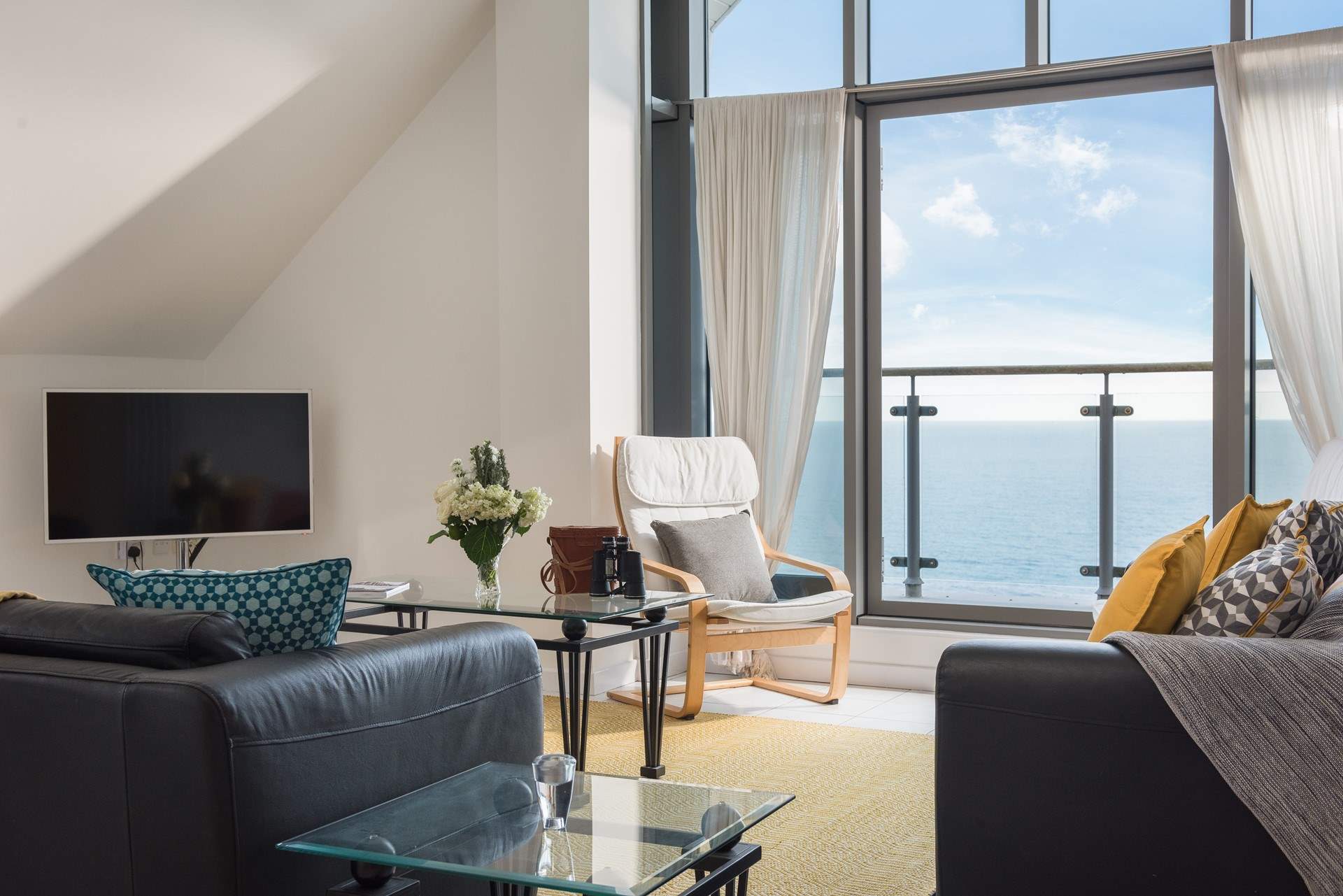 With doors onto your private balcony.