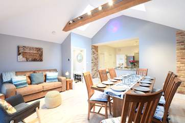 Plenty of space for all the family in the open plan kitchen/dining-room.