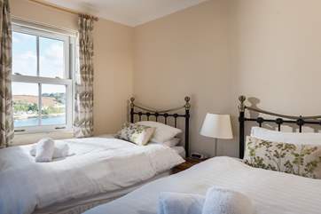 Bedroom 2 has twin beds.