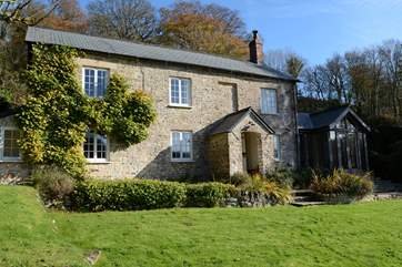 The Cottage is in an elevated setting with views down an unspoilt valley