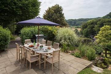Dine al fresco in this beautiful garden.
