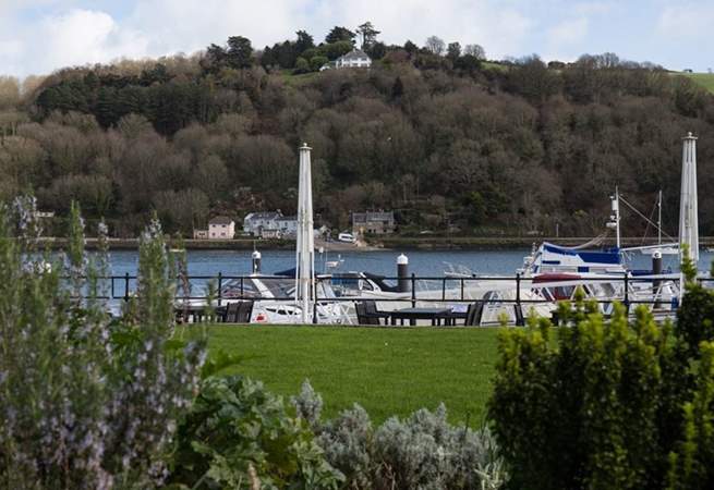 Looking across the Dart Marina complex towards Kingswear. A short ferry crossing opens a whole new adventure in beautiful Kingswear and the towns and villages beyond.