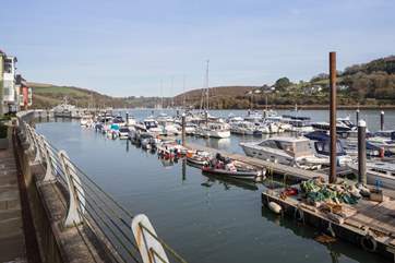 What incredible views across the River Dart from your terrace.