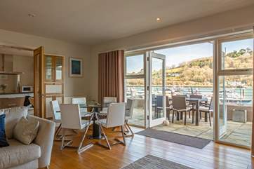 Open the patio doors and you have that wonderful feeling of being outside from the comfort of your living-area.
