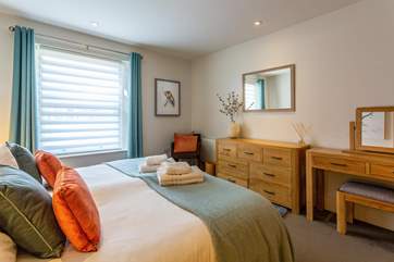 Bedroom One has a gorgeous super-king bed is a very welcome sight at the end of a fun packed day. The bed is also 'zip and link' giving you extra flexibility should you require the room with twin beds.