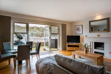 The gorgeous living space - just look at those views!