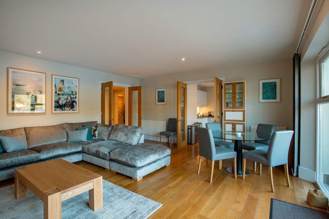 The lovely and light living space.