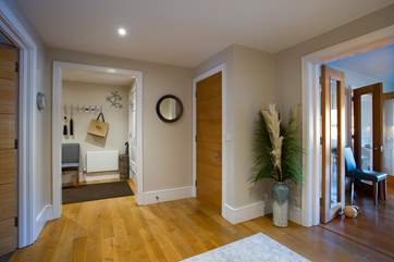 The light and airy hallway.