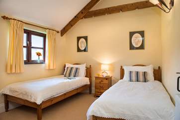 The twin bedroom.