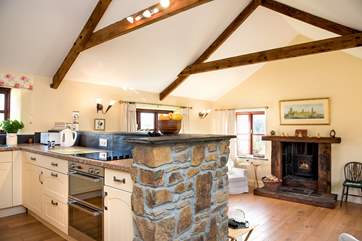 The open plan living-room.