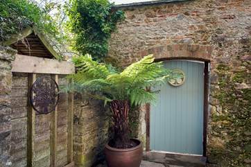 The patio.