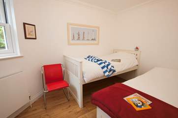 The twin bedroom.