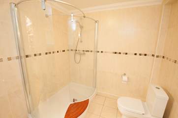 Lovely large shower-room on the lower ground floor.