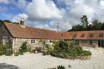 Lavender Barn is a converted barn just across the courtyard from the owners' home and Pilates and Massage studio.