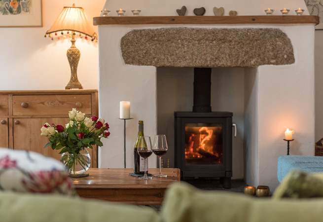 The wood-burner gives out a glorious heat making this cottage a perfect retreat at any time of the year. 
