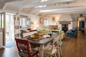 A sunny, spacious living-area.
