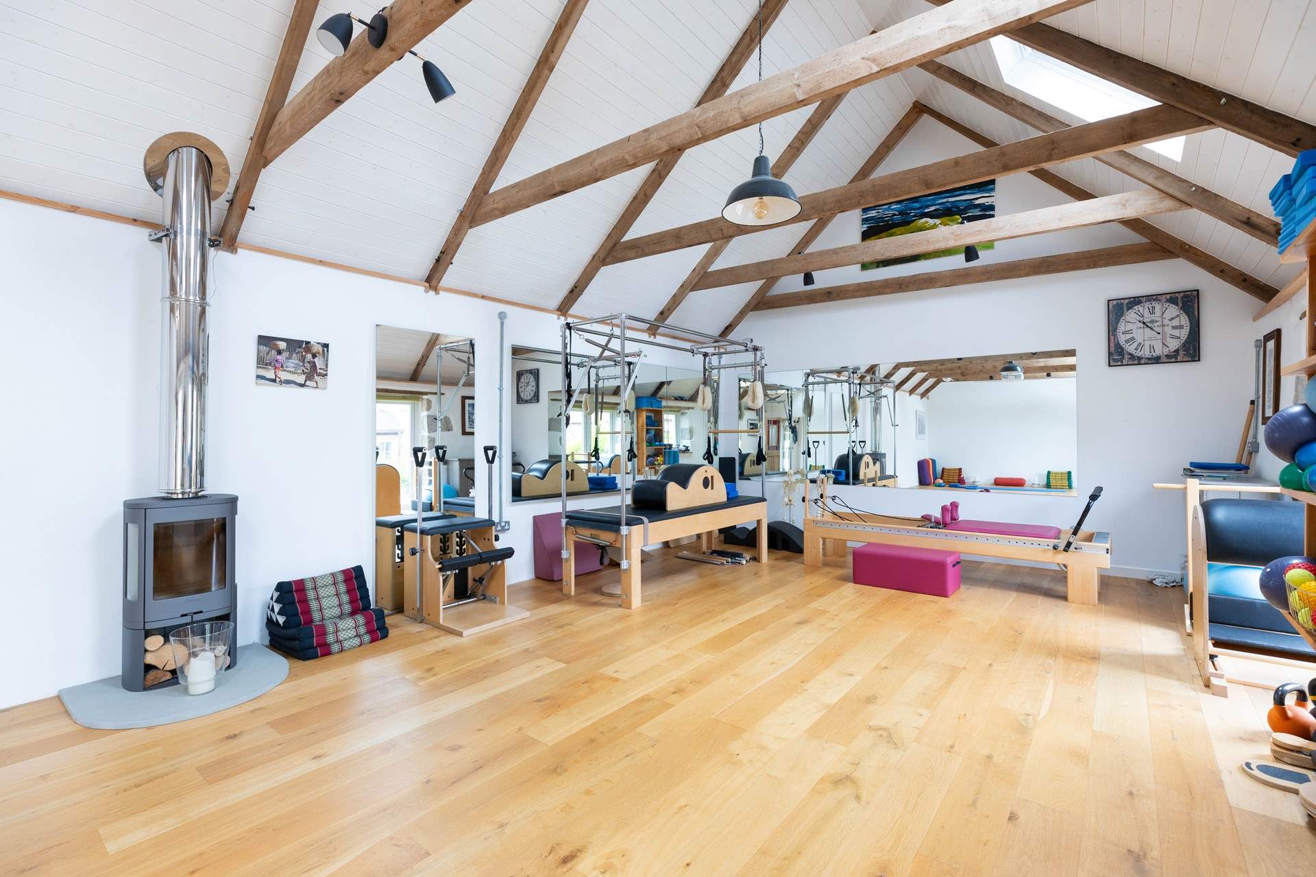 The owner, Sarah, is a Pilates Instructor and Sports Therapist. It is advisable to book in advance if you wish to have a Pilates lesson or massage during your holiday. 
