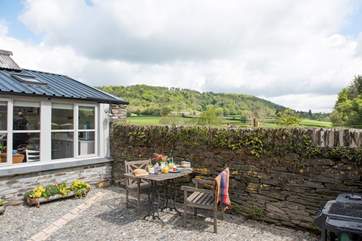 The patio area is fully-enclosed, perfect for your four-legged friend, safe in the knowledge that they can't escape and go exploring solo (we hope!).