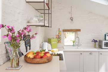 The kitchen is very well-equipped for your holiday needs.