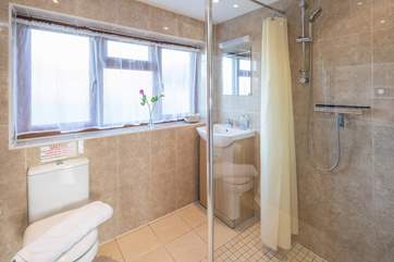 The very practical wet room.