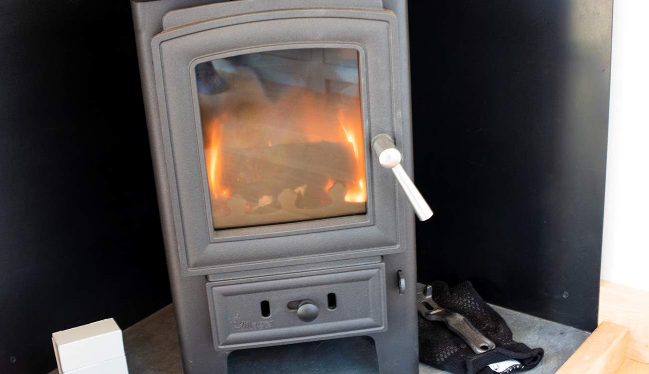 Keep toasty all year round with the warming wood-burner.