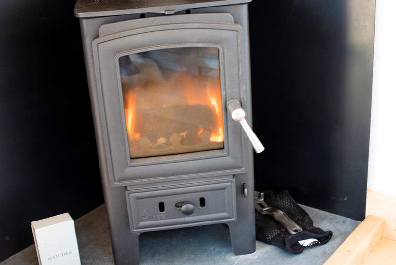 Keep toasty all year round with the warming wood-burner.