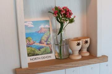 There are lovely touches throughout the hut.