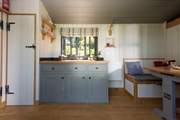 The kitchen area has a 2-ring hob, perfect for cooking up a hearty fry-up.