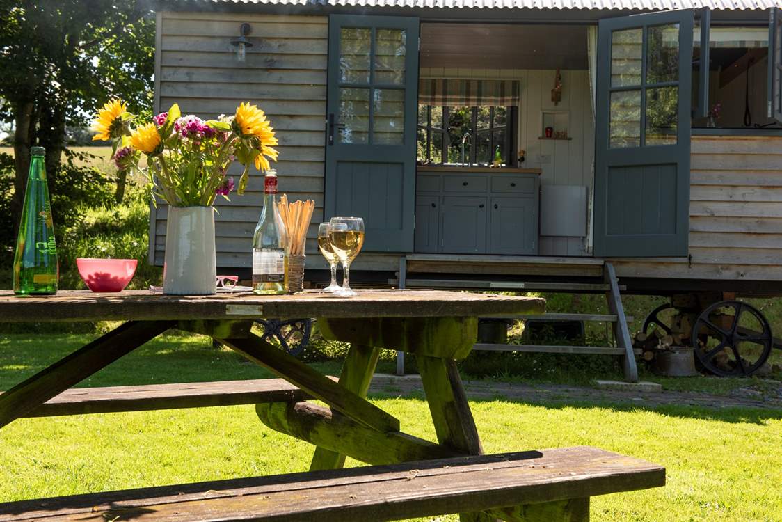 Why not dine al fresco with a glass of wine or two?