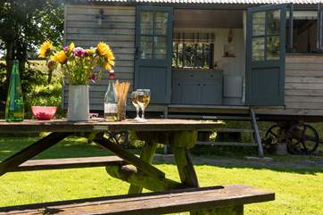 Why not dine al fresco with a glass of wine or two?